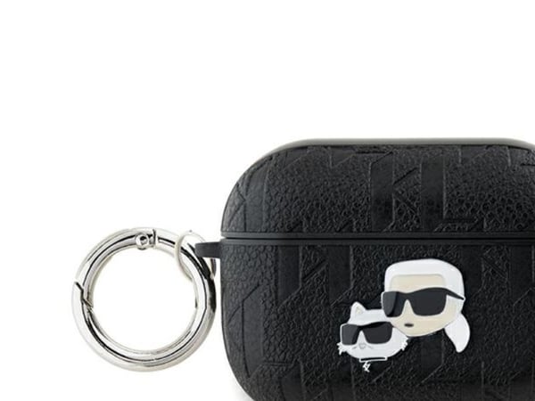 Karl Lagerfeld KLAP2PGKCPK AirPods Pro 2 (2022/2023) deksel svart/black monogram Karl & Choupette Head