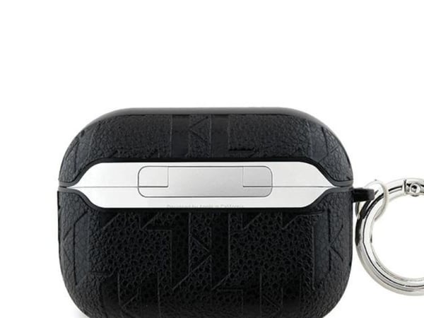 Karl Lagerfeld Karl Lagerfeld KLAP2PGKIPK AirPods Pro 2 (2022/2023) deksel svart Monogram Karl Head