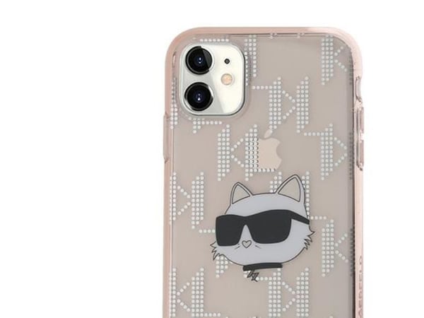 Karl Lagerfeld Karl Lagerfeld KLHCN61HKLPCHP iPhone 11 / Xr 6.1" rosa/rosa hardcase IML Choupette Head & Monogram