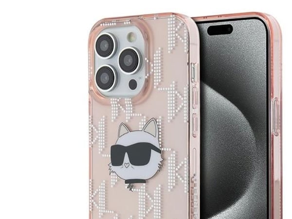 Karl Lagerfeld Karl Lagerfeld KLHCP14LHKLPCHP iPhone 14 Pro 6.1" rosa/rosa hardcase IML Choupette Head & Monogram