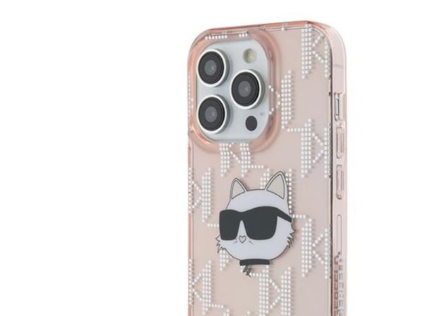 Karl Lagerfeld Karl Lagerfeld KLHCP14LHKLPCHP iPhone 14 Pro 6.1" rosa/rosa hardcase IML Choupette Head & Monogram