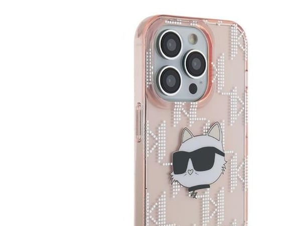 Karl Lagerfeld Karl Lagerfeld KLHCP14LHKLPCHP iPhone 14 Pro 6.1" rosa/rosa hardcase IML Choupette Head & Monogram