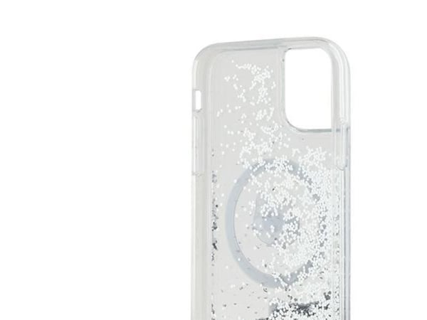 Karl Lagerfeld Liquid Glitter Choupette MagSafe-skal till iPhone 11 / Xr - Transparent