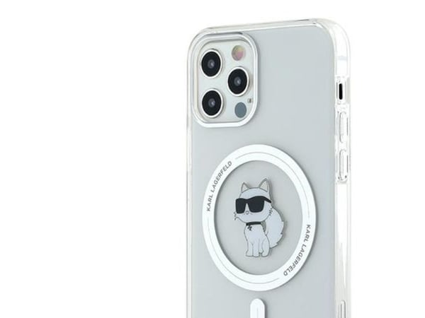 Karl Lagerfeld IML Choupette MagSafe-skal för iPhone 12 / 12 Pro - Transparent