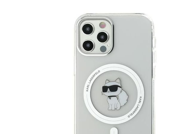 Karl Lagerfeld IML Choupette MagSafe-skal för iPhone 12 / 12 Pro - Transparent