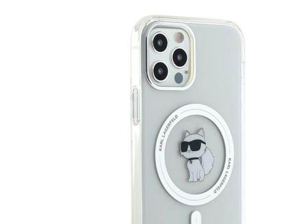 Karl Lagerfeld IML Choupette MagSafe-skal för iPhone 12 / 12 Pro - Transparent