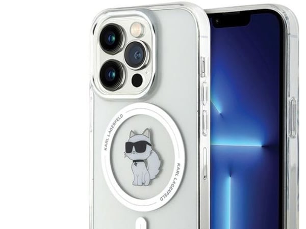 Karl Lagerfeld IML Choupette MagSafe-skal till iPhone 14 Pro - transparent