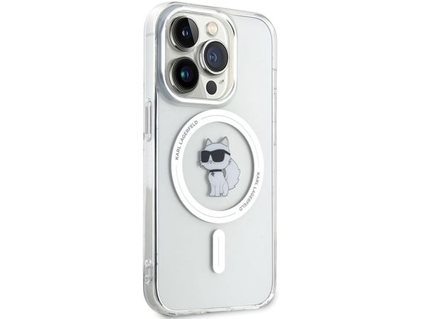 Karl Lagerfeld IML Choupette MagSafe-skal till iPhone 14 Pro - transparent
