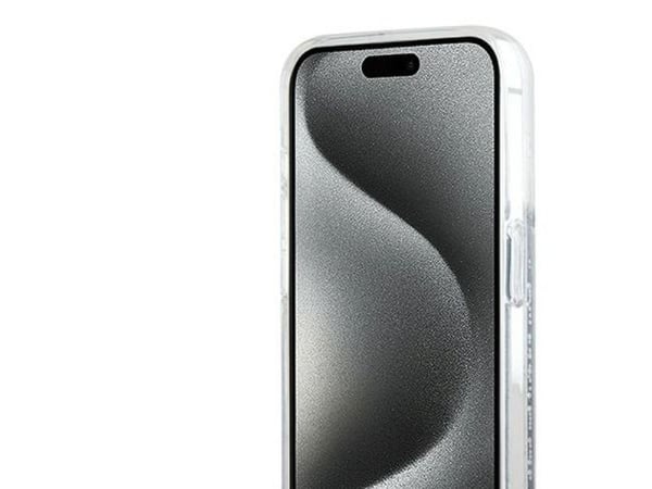 Karl Lagerfeld Liquid Glitter Choupette Head MagSafe-skal för iPhone 14 Pro - transparent