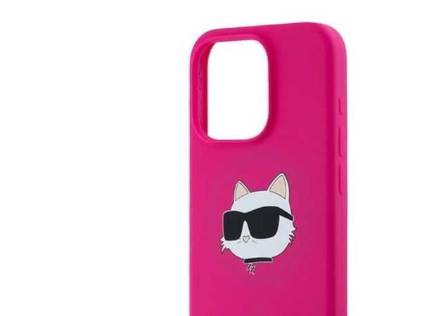 Karl Lagerfeld Karl Lagerfeld KLHMP15LSCHPPLF iPhone 15 Pro 6,1 tommers hardcase Silikon Choupette Head MagSafe