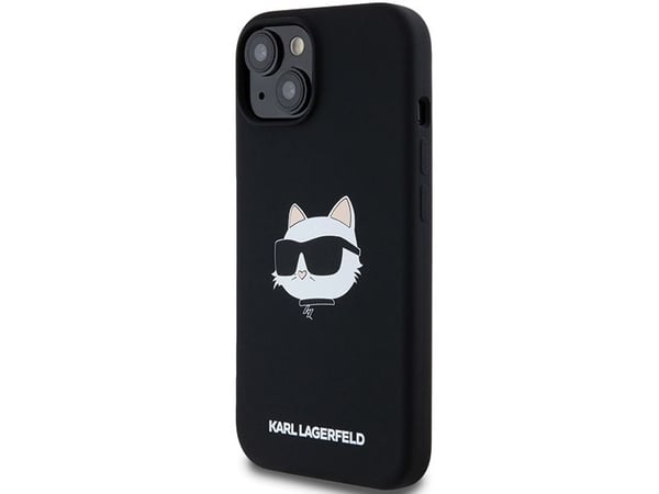 Karl Lagerfeld silikone Choupette Head MagSafe-skydd till iPhone 15 Plus / 14 Plus - Sort