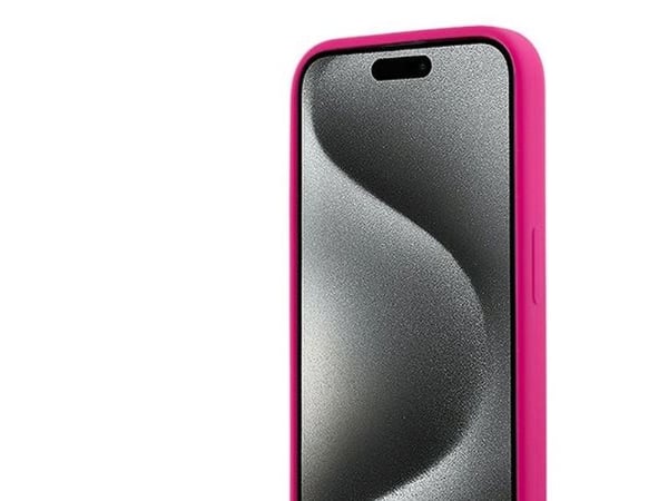 Karl Lagerfeld Karl Lagerfeld Karl Lagerfeld KLHMP15XSCHPPLF iPhone 15 Pro Max 6.7" różowy/fuschia kovakotelo Silikoni Choupette Head MagSafe