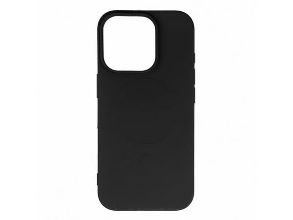 Hurtel etui i flytende silikone MagSafe til iPhone 16 Pro Max - sort