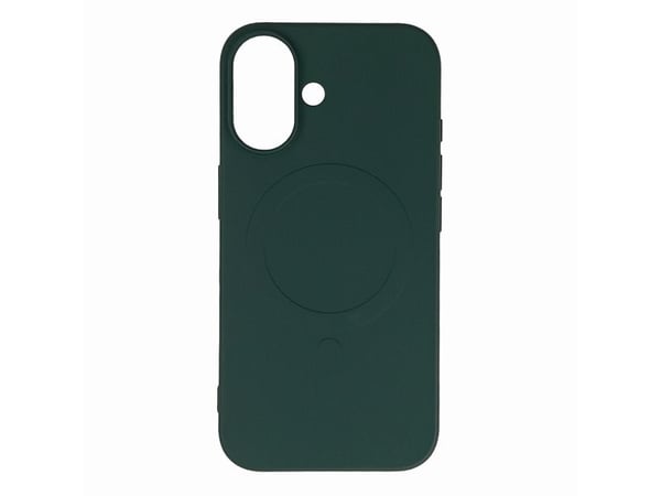 Etui Liquid Silicone Case MagSafe na iPhone 16 - ciemnozielone