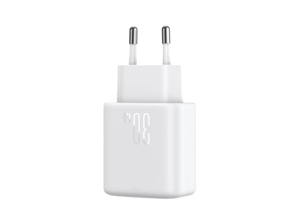 Joyroom USB-C PD 30W QC SFC vegglader JR-TCF24 + USB-C-kabel 1 m (hvit)