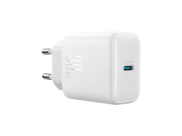 Joyroom Laturi Joyroom JR-TCF24 USB-C PD 30W QC SFC verkkolaturi - valkoinen + USB-C kaapeli 1m