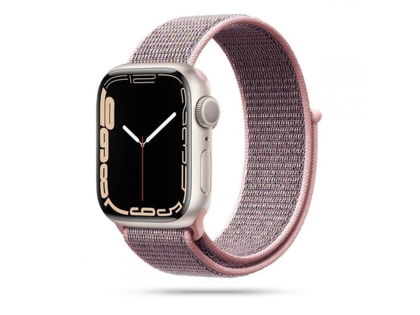 Tech-Protect nylonreim for Apple Watch 4/5/6/7/8/9/SE (38/40/41 mm) - Rosa