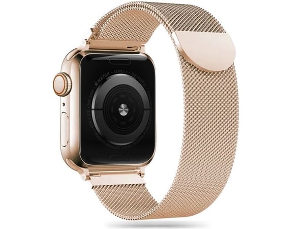 Armbånd Apple Watch 4 / 5 / 6 / 7 / SE (42 / 44 / 45 mm) Tech-Protect Milaneseband gull