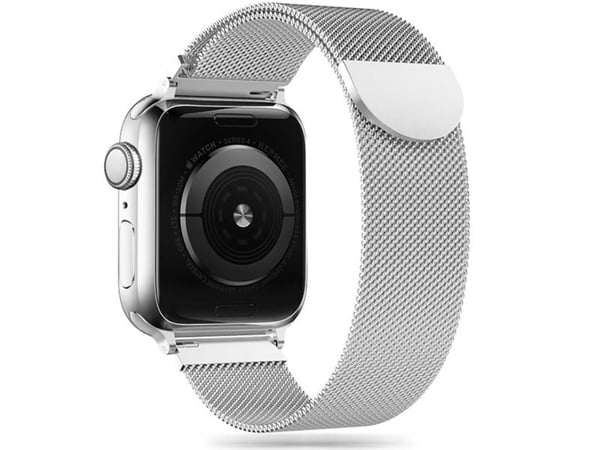 Armbånd Apple Watch 4 / 5 / 6 / 7 / SE (38 / 40 / 41 mm) Tech-Protect Milaneseband sølv