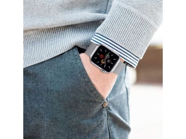 Hurtel Tech-Protect MilaneseBand till Apple Watch 4/5/6/7/8/9/SE/Ultra 1/2 (42/44/45/49 mm) - Svart