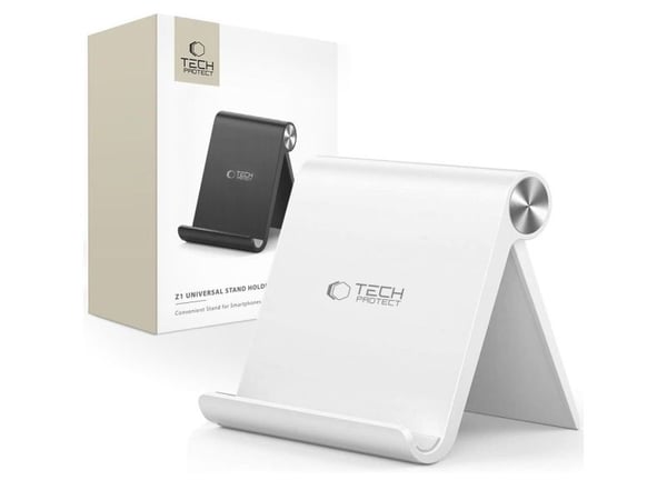 Tech-Protect Z1 universellt smartphone-/surfplattställ - vit