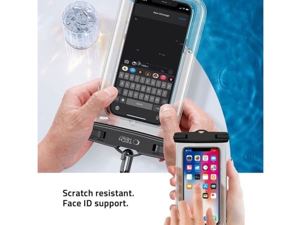 Tech-Protect UWC7 vattentätt universalskal för smartphones upp till 6.9" - svart