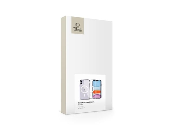 Tech-Protect MagMat MagSafe-etuiet til iPhone 11 - gjennomsiktig