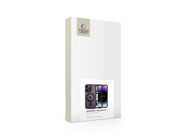Tech-Protect Magmat Magsafe iPhone 14 Pro Max Clear czarny