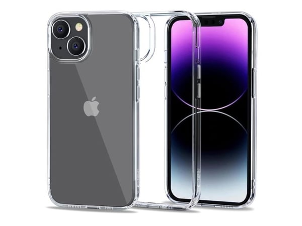Tech-Protect FlexAir hybridskal för iPhone 14 - genomskinligt