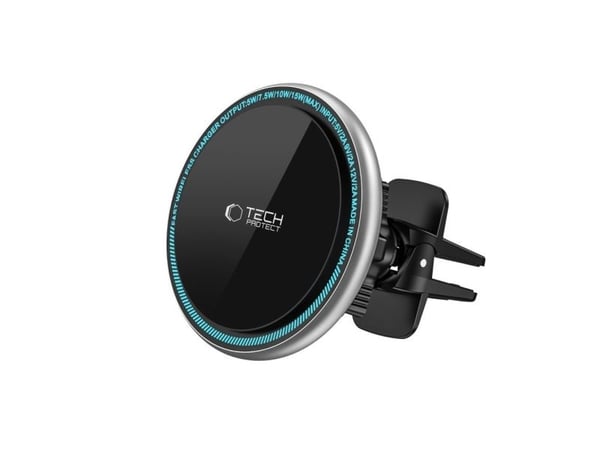 Tech-Protect TECH-PROTECT A2 magnetisk Magsafe ventilasjonsbilsfeste trådløs lader 15W svart
