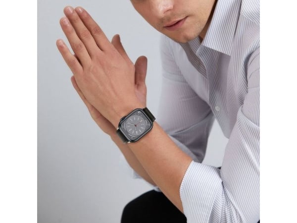 Tech Protect Smart Watch Apple 4/5/6/7/8/SE/ULTRA nylonstropp, svart, 42/44/45/49 mm
