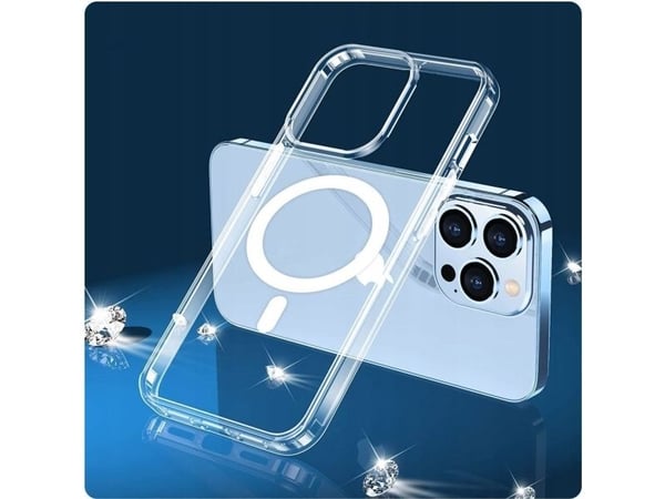 Tech-Protect FlexAir Hybrid MagSafe-etui for Samsung Galaxy S22 - gjennomsiktig