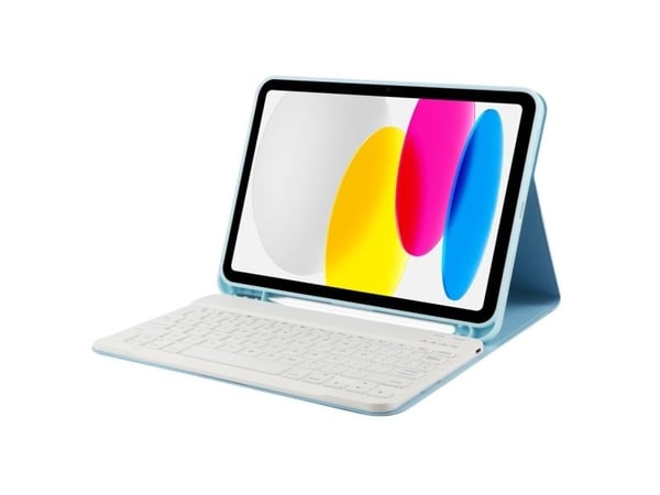 Etui for nettbrett Tech-Protect til Apple iPad 10.9 2022 SC Pen + tastatur lys blå