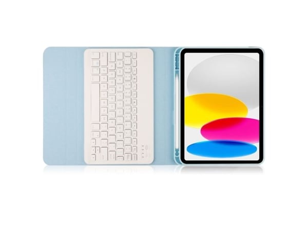 Etui for nettbrett Tech-Protect til Apple iPad 10.9 2022 SC Pen + tastatur lys blå