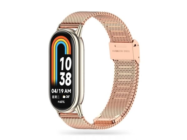 Tech-Protect MILANESEBAND reim til Xiaomi Smart Band 8/9/NFC rosé gold