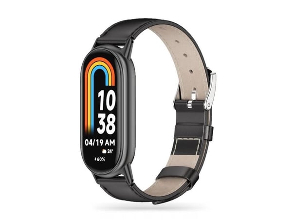 Tech-Protect etui XIAOMI SMART BAND 8 / 8 NFC LeatherFit, svart