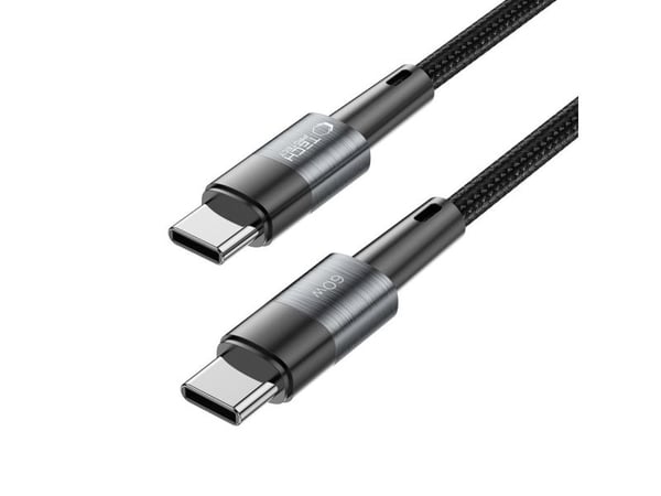 USB-kabel Tech-Protect USB-C til USB-C - 1 m - svart (9490713933978)