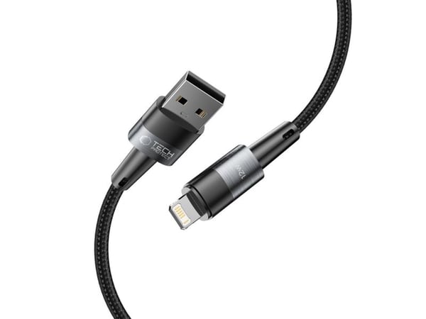USB-kabel Tech-Protect USB-A till Lightning 2 m grå (9490713934173)