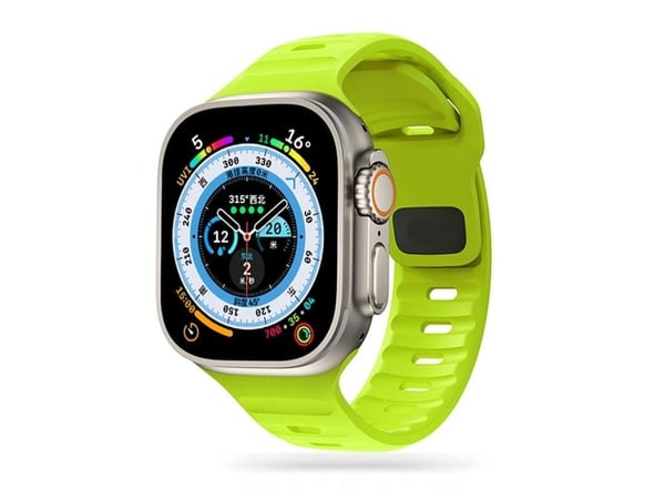 Tech-Protect Iconband rem til Apple Watch 44/45/49 mm Lime (Tech-Protect, 4/5/6/7/SE/8/Ultra)