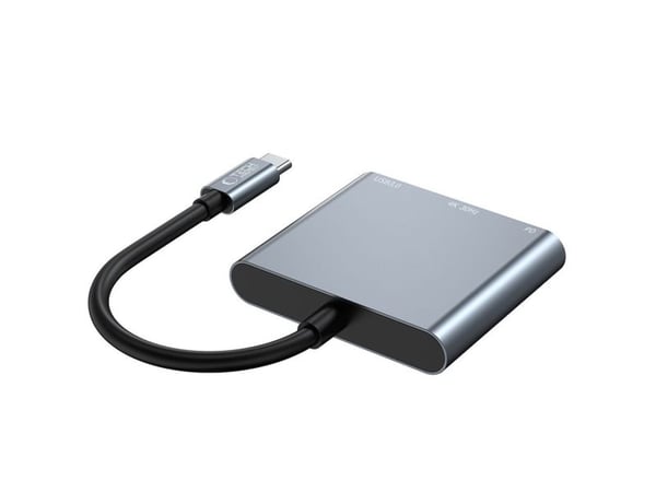 USB-hub Tech-Protect V1-HUB adapter 3-i-1 grå