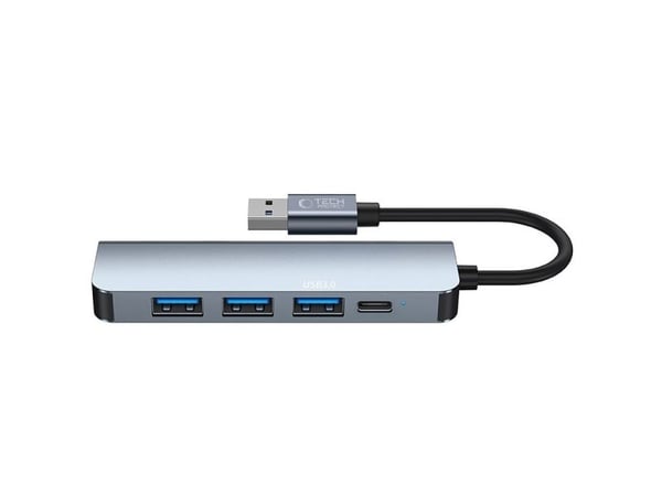 USB-hubb Tech-Protect V0-HUB adapter 5-i-1 grå