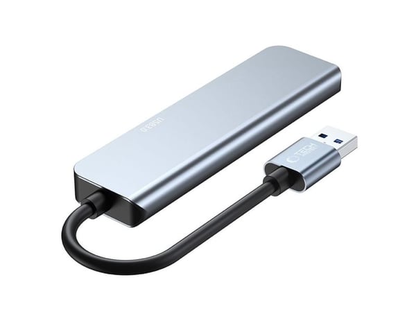 USB-hubb Tech-Protect V0-HUB adapter 5-i-1 grå