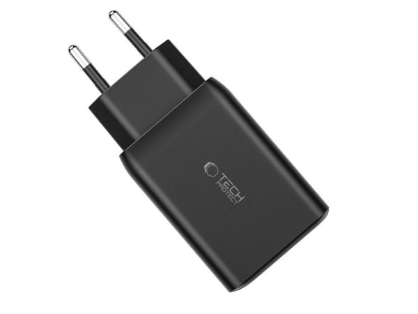 Tech-Protect TECH-PROTECT C65W 3-port nettverkslader PD65W/QC3.0 hvit