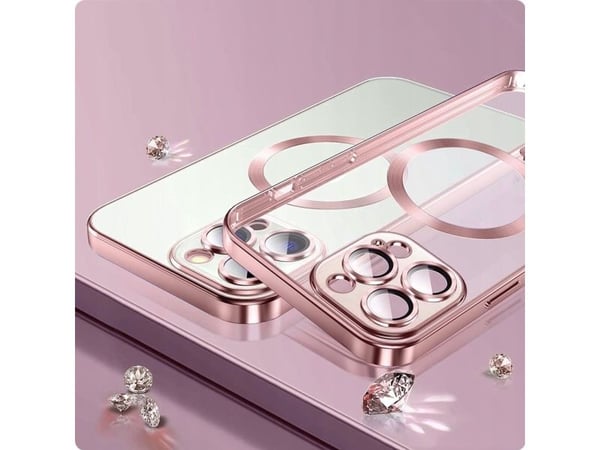Tech-Protect IPHONE 13 kotelo Tech-Protect MagShine kulta-vaaleanpunainen