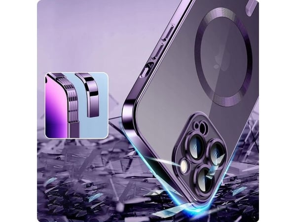 Tech-Protect MagShine Line MagSafe-etui til iPhone 14 Pro - lilla