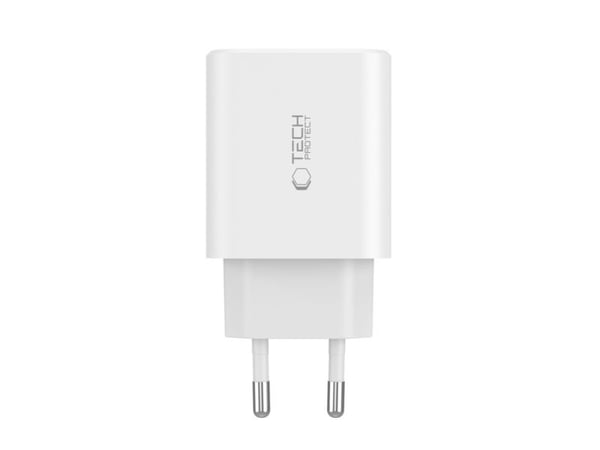 Tech-Protect NC30W 3-port nettverkslader PD30W/QC3.0 hvit