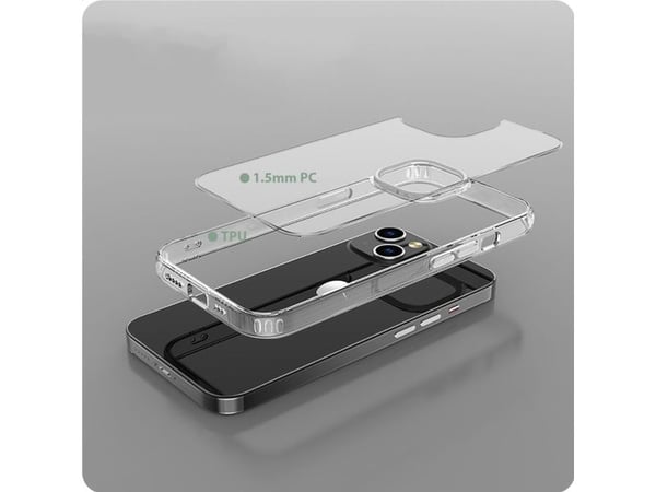 Tech-Protect FlexAir hybrid-skal till iPhone 15 - transparent