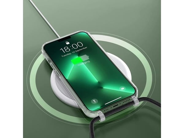 Mobiili tagakaas Tech-Protect iPhone 15 Pro Magsafe, kaapelikotelo, läbipaistev