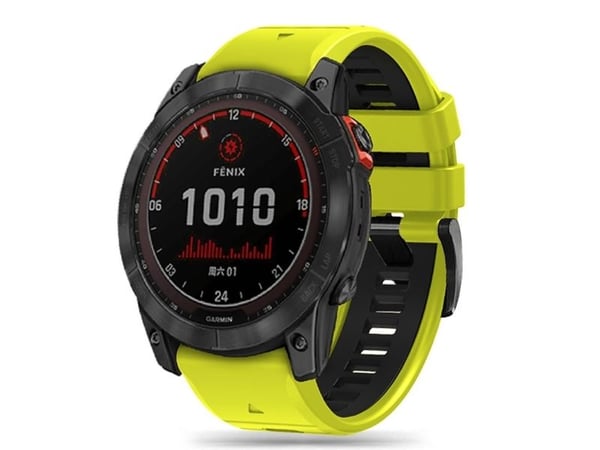 Tech-Protect ICONBAND PRO rem til Garmin FENIX 3 / 5X / 3HR / 5X PLUS / 6X / 6X PRO / 7X lime/svart