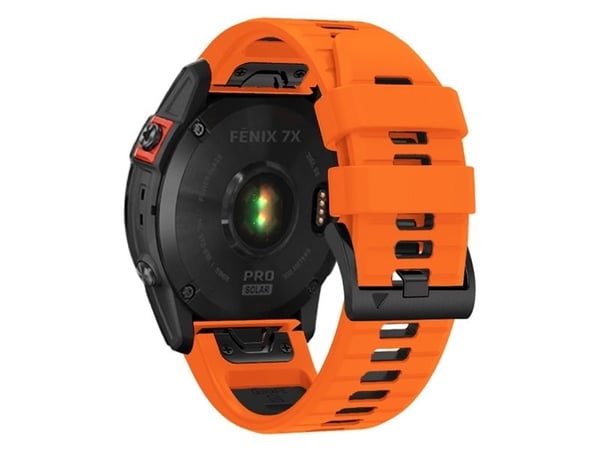 Tech-Protect rem til GARMIN FENIX 3 / 5X / 3HR / 5X PLUS / 6X / 6X PRO / 7X Tech-Protect IconBand oransje-svart